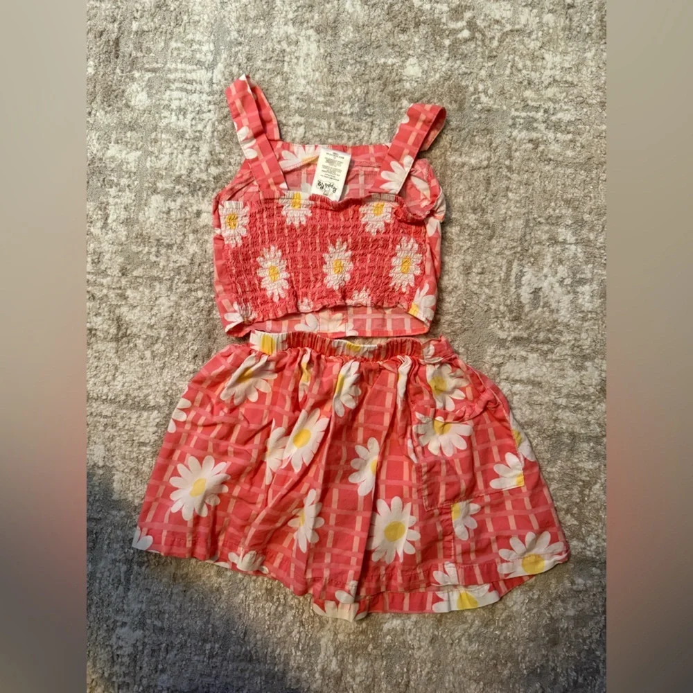 Peppa Pig Pink Floral Kids Matching Set size 4T